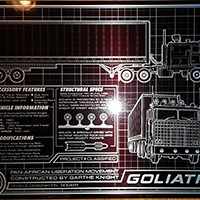 GOLIATH Schematic 8 x 10 Metal Plate